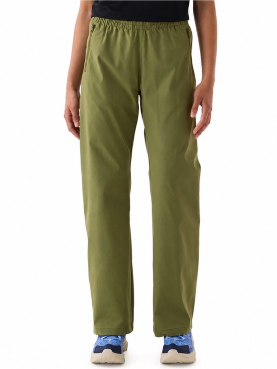 Outdoor Voices Pants - Outdoor Voices Olive Wide Leg Stretch Waist Pull On Jogger Outerwear Pants